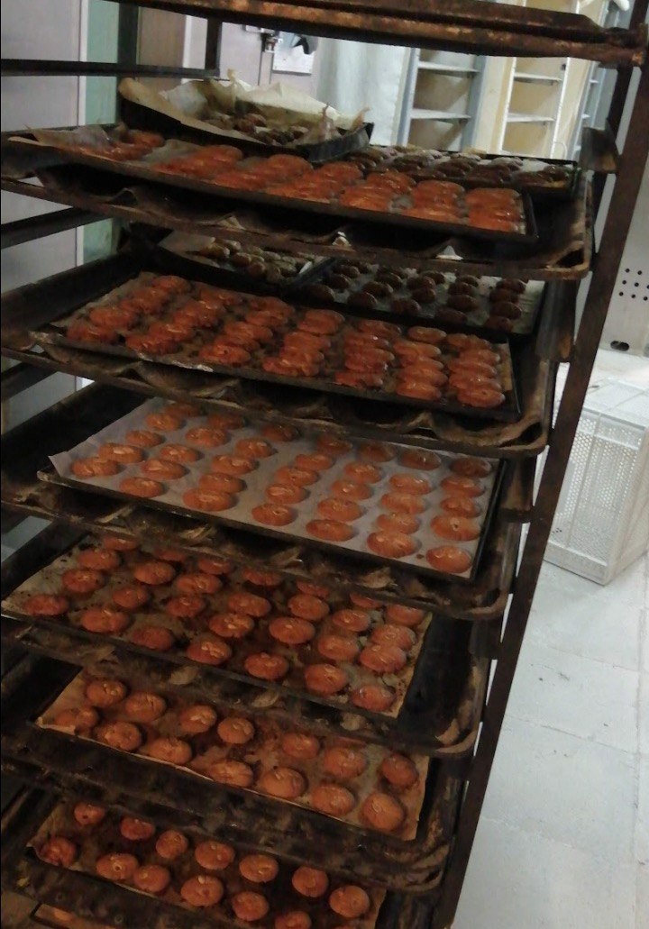 Proceso de horneado de pastas